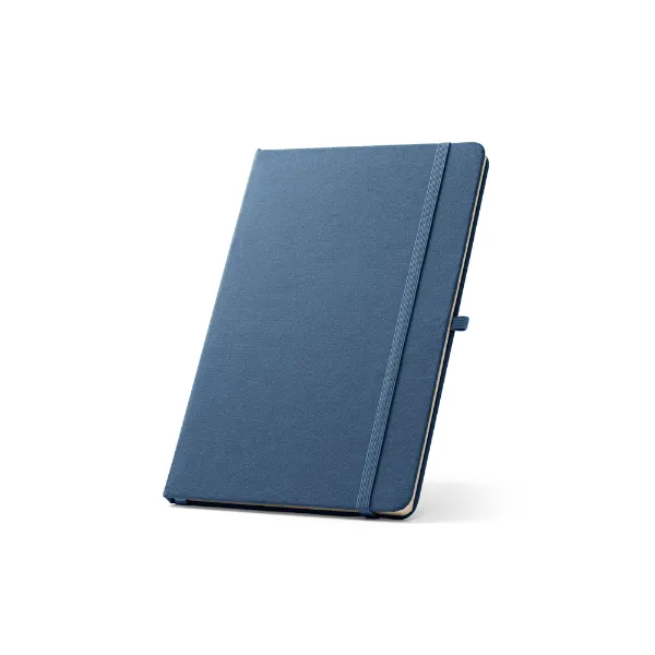 Caderno personalizado de capa dura em poliéster totalmente reciclado