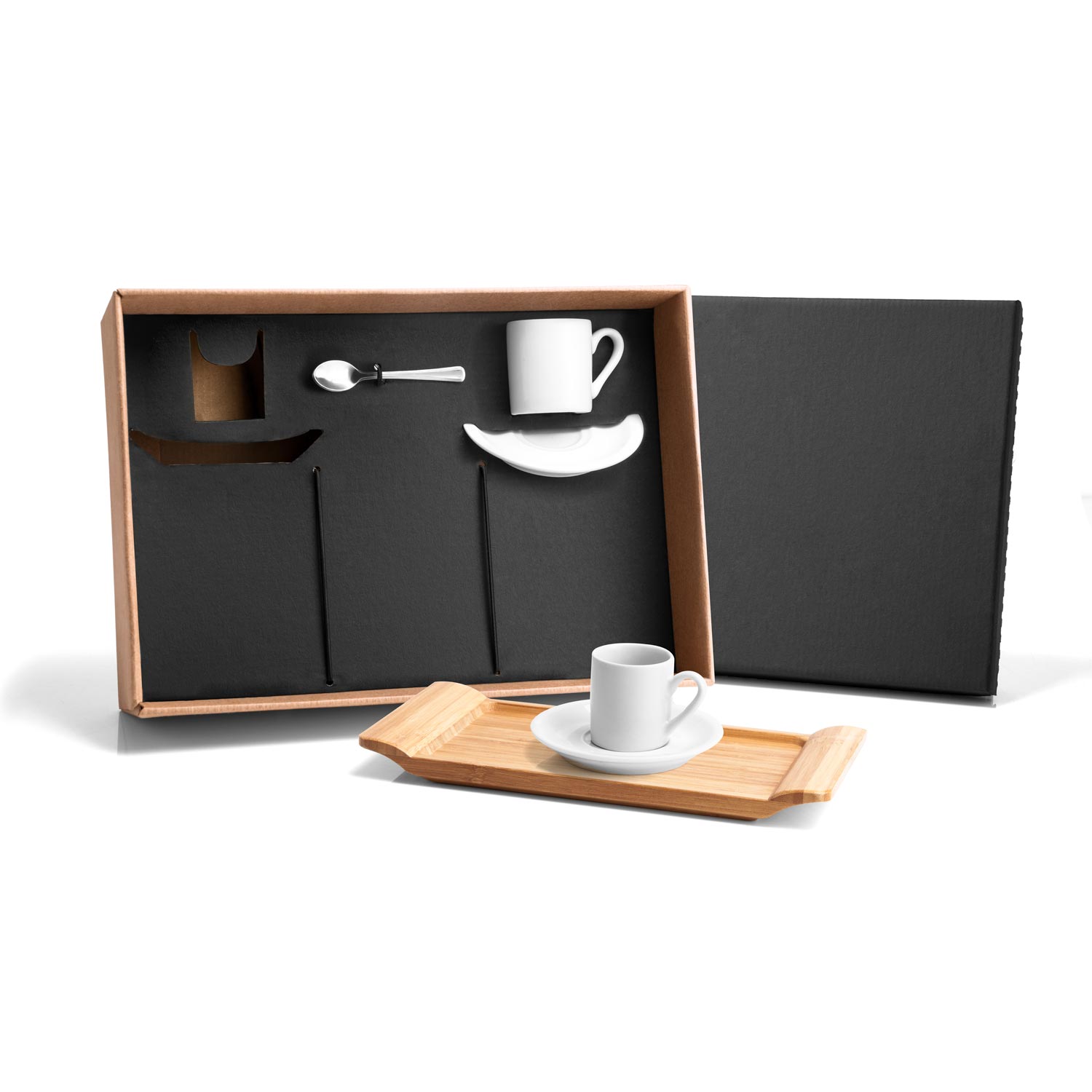 RD 7090103-Kit personalizado para cafézinho com bandeja e 7 peças