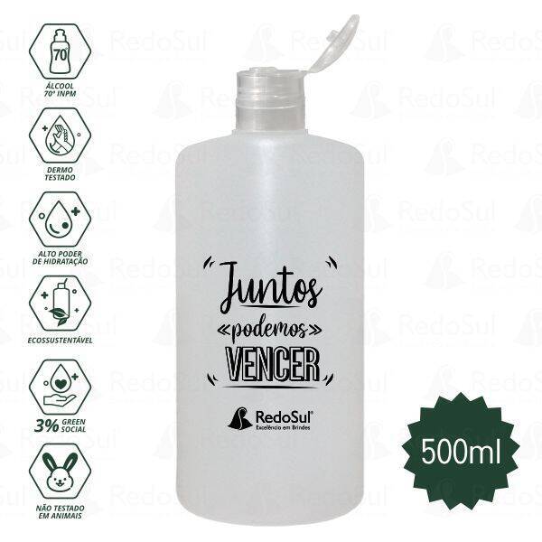 Álcool em Gel Personalizado 500 ml