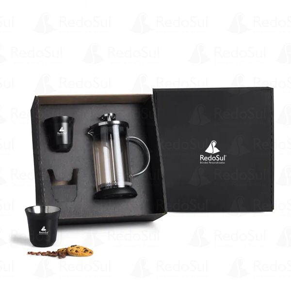 Kit para café personalizado com 3 peças