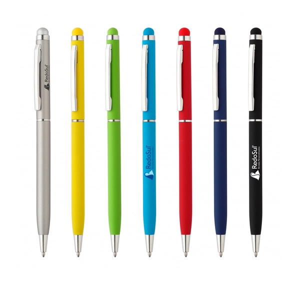 Caneta Metálica Personalizada com touch