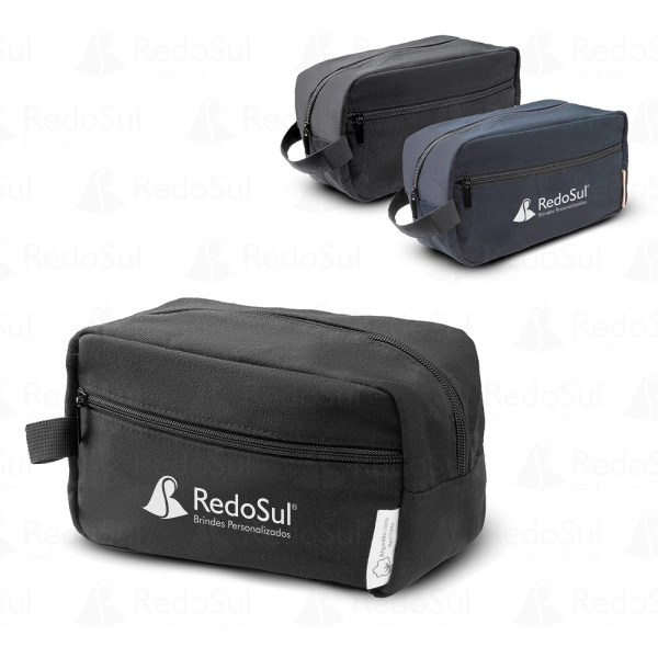 RD 833105-Nécessaire em Algodão Reciclado 340g Personalizada RD 833105-Nécessaire em Algodão Reciclado 340g Personalizada