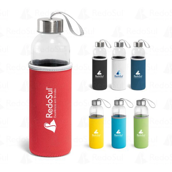 RD 94646-Squeeze Personalizado de Vidro e Inox RD 94646-Squeeze Personalizado de Vidro e Inox