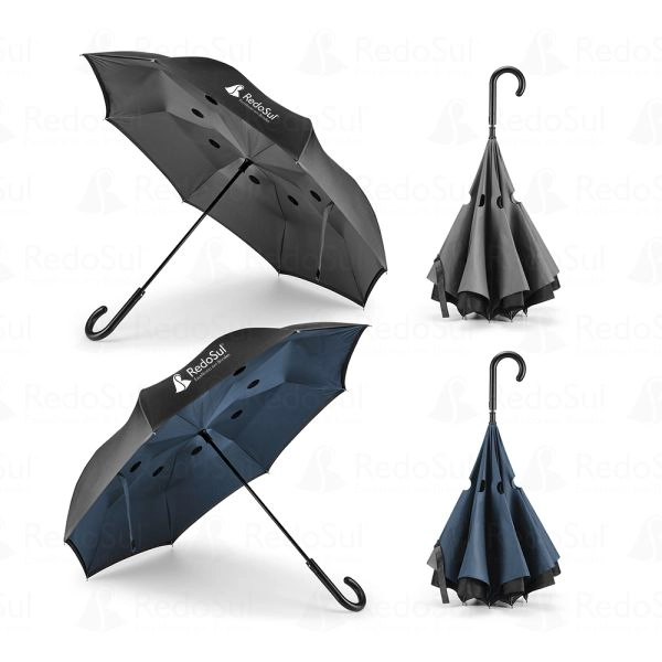 RD 99146-Guarda-Chuva Reversível Personalizado RD 99146-Guarda-Chuva Reversível Personalizado