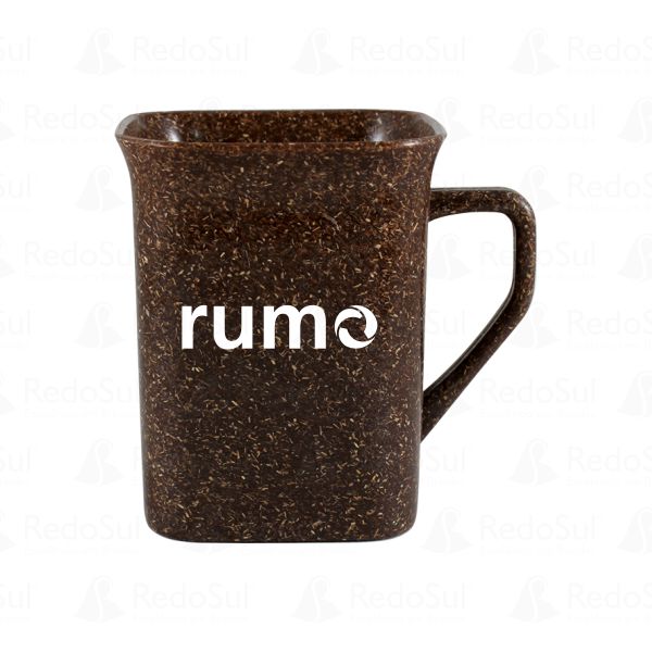 RD 8121598-Caneca Ecológica Personalizada quadrada em Fibra de Coco 250 ml